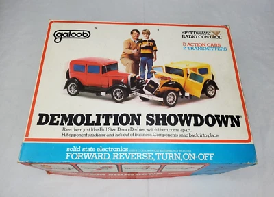Vintage Galoob Demolition Showdown Speedwave Radio Control 2 Car Set  1979 - Image 1 of 4