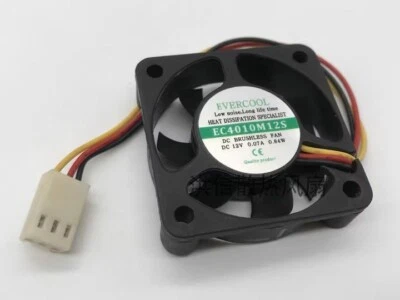 EVERCOOL 4010 EC4010M12S DC12V 0.07A 40*10MM 3-Wire Silent Fan - Image 1 of 3