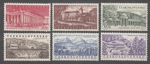 CZECHOSLOVAKIA 1958 **MNH SC#862/67 set, Czechoslovakian Spas (III). - Imagen 1 de 1