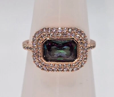 Anillo Bomb Party Noviembre Talla 9 RBP6687 Imagine This - Topacio Arco Iris Creado en Laboratorio Foto 1 de 4