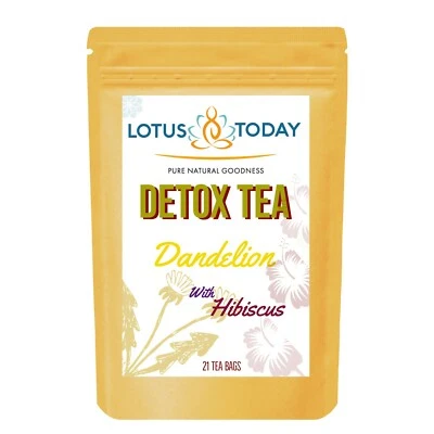 Lotustoday Detox tea Colon Cleanse Dandelion Tea Blend Diet Slim 20 tea bags
