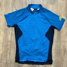 Adidas - Climacool Cycling Top Jersey Men’s Blue 1/2 Zip - Size Large