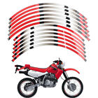 Red 21"18" Fit Honda XR650L 93-21 XR250l Rim Wheel Stripes Decals Tape Stickers