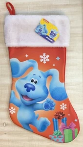 Blue’s Clues 15" Weihnachtsstrumpf Kunstfellbesatz Urlaub NEU - Bild 1 von 2