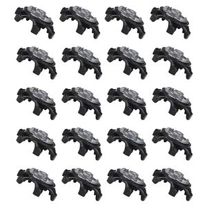 20Pcs Durable Plastic Black Golf Shoe Spikes Cleat Fast Twist For Adida Champ A - Picture 1 of 6