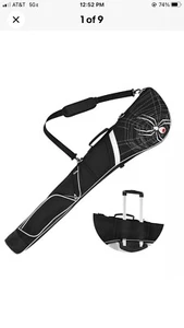 Bolsa de transporte expandible para palos de golf, bolsa de viaje de golf contiene un conjunto completo de palos, Go... - Imagen 1 de 13