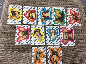 KOMPLETTES SET VINTAGE 11 1984 TOPPS GREMLINS AUFKLEBER PUZZLE NEUWERTIG - Bild 1 von 2