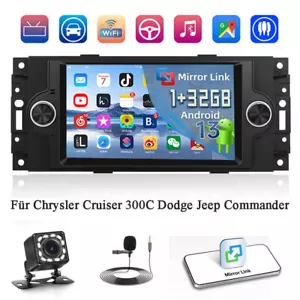 Android 13 Autoradio Für Chrysler Cruiser 300C Dodge Jeep Commander 32G GPS +Kam - Bild 1 von 19
