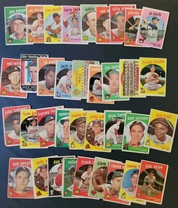 1959 Topps Baseball Cards Lot of 36 - Al Dark | Bob Boyd | More! - Picture 1 of 6