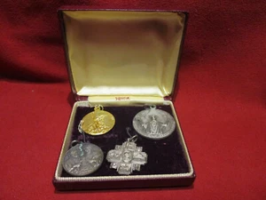 Vintage Swank Religious Medals Quantity of 4 - Picture 1 of 10