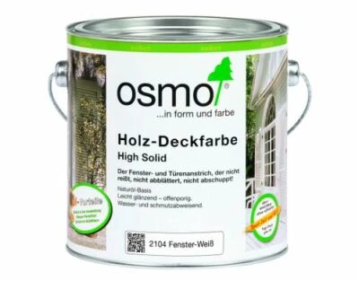OSMO Holz-Deckfarbe 2104 weiß Anstrich Fensterfarbe wetterbeständig wasserabweis - Bild 1 von 4