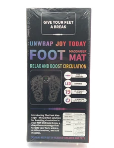 Foot Massager Mat with 8 Modes and 19 Intensity Levels New Sealed - Picture 1 of 4