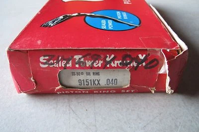 Juego de anillos de pistón eléctrico sellado Buick Dodge Plymouth 67-73 (9151KX 040) Foto 1 de 4