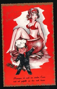 AK Gruß vom Krampus ist auch ein starker Essser (5676) - Imagen 1 de 2