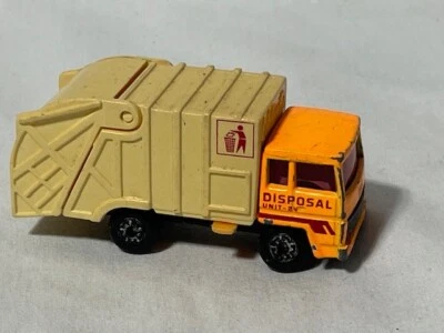 Matchbox Superfast #36 Refuse Truck, Garbage Recycle,Orange, 1/64 - Image 1 of 2