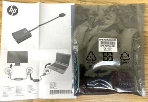 Genuine HP DisplayPort to DVI-D Cable Adapter 0.2m 4K HD DP to DVI-D - Picture 1 of 2