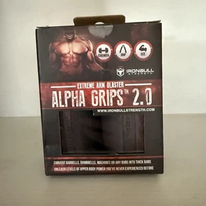 Empuñaduras negras Iron Bull Strength Alpha Grip 2.0 para mancuernas - Imagen 1 de 5