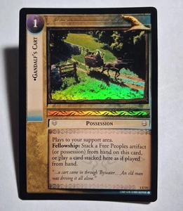 Decipher LOTR TCG Fellowship of the Ring GANDALF'S CART 1U73 FOIL MP - Picture 1 of 5