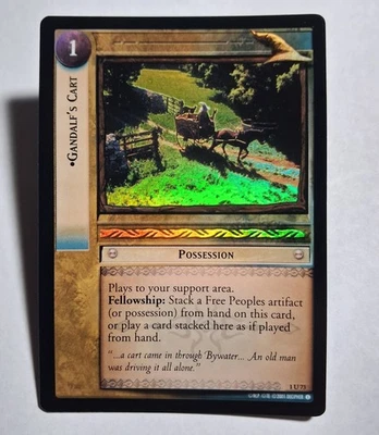 Decipher LOTR TCG Fellowship of the Ring GANDALF'S CART 1U73 FOIL MP - Image 1 of 4