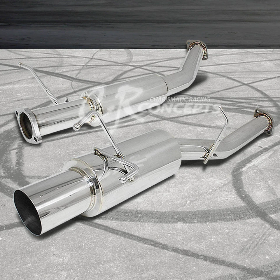 SISTEMA DE ESCAPE 4" PUNTA SILENCIADOR CATBACK RACING PARA 89-94 NISSAN 240SX S13 KA24/SR Foto 1 de 1