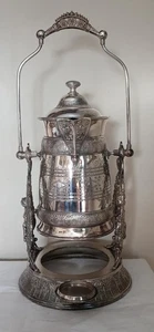 Antique Ornate Victorian Simpson Hall & Miller Silver-Plate Coffee Urn - Picture 1 of 15
