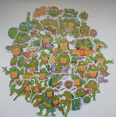 45pc. TMNT TEENAGE MUTANT NINJA TURTLES VINYL STICKERS/DECALS