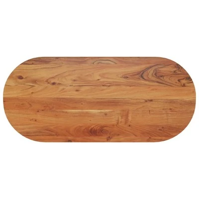 Tischplatte Oval Holzplatte Massivholzplatte Ersatztischplatte Massivholz vidaXL - Bild 1 von 4