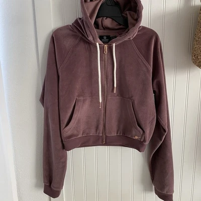 Volcom Women’s Juniors Lived In Lounge Velour Zip Hoodie XS (0/2) - Image 1 of 4