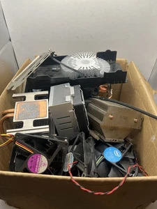 10 lb Mixed Lot CPU & Case Cooling Fans & Heatsinks – Intel, Cooler Master, GPU - Zdjęcie 1 z 18