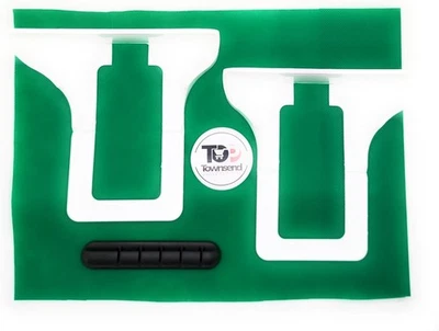 Paquete de 2 organizadores de estantes de salida de pared única blancos Townsend para pequeños,  Foto 1 de 4