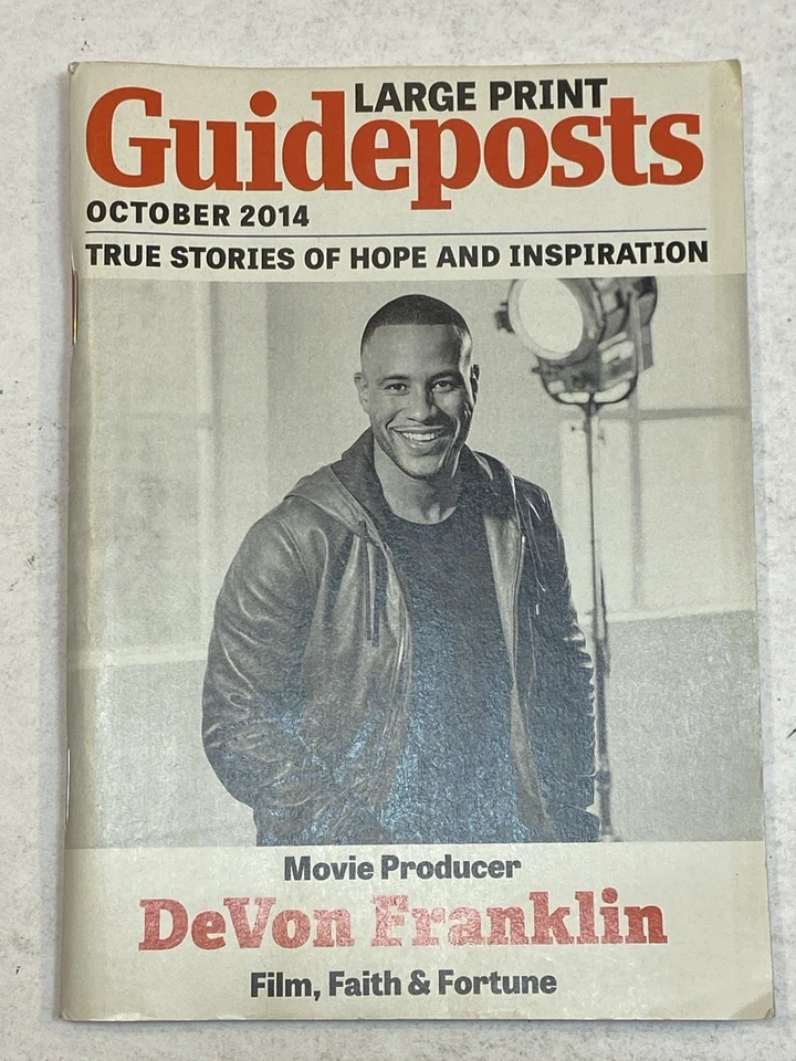 Guideposts Magazine LARGE PRINT October 2014 Movie Producer DeVon Franklin Film - Image 1 of 1