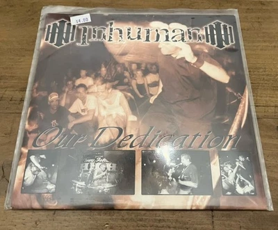 Inhuman Our Dedication Vinyl &" Record Hardcore NJHC NYHC vintage 1998 - Image 1 of 4