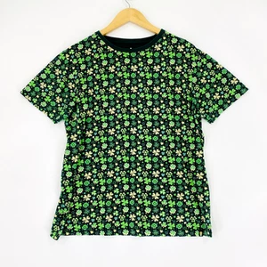 Camiseta Denim & Flower Hombre Talla Mediana Verde Manga Corta Día de San Patricio - Imagen 1 de 7