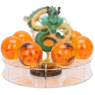 Resin Shenron Figure Dragon Shenlong Statue Set + 3.6cm Crystal Balls + Shelf... - Image 1 of 4