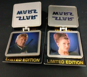 Star Wars Han Solo Leia Organa Disney LE 10K Collector's Pins Set - Picture 1 of 7