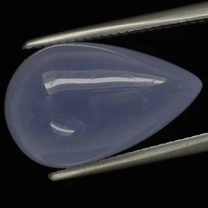 13.9x8.6mm Tear Drop Natural Untreated 6.3ct t.w Purple Chalcedony, Africa - Picture 1 of 4