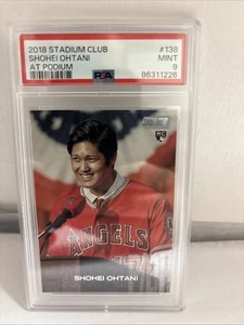 2018 Topps Stadium Club Shohei Ohtani Rookie PSA 9 RC #138 MINT - Bild 1 von 2
