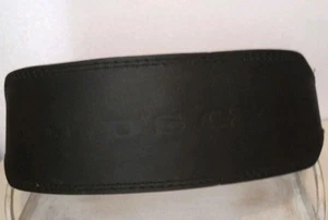 Gold’s Gym Weight Lifting Back Belt Size S/M Black Split Leather Foam Padded Vtg - Picture 1 of 6