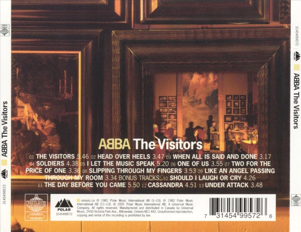 ABBA - THE VISITORS [IMPORT BONUS TRACKS] [REMASTER] NEW CD - Image 1 of 1