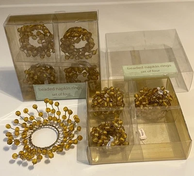 Lote de 8 nuevos servilleteros indios con cuentas  Foto 1 de 4