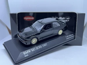 BMW E30 M3 1987 nero exclusive for Kyosho Minichamps modello 1:43 IMBALLO ORIGINALE 2.304 pz - Foto 1 di 10