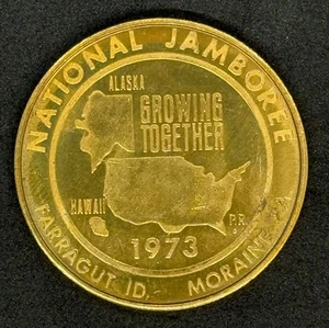 1973 National Scout Jamboree Gedenkmünze - Boy Scouts of America, 39 mm - Bild 1 von 4