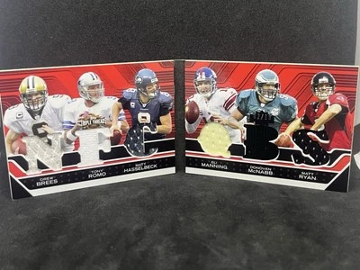 2008 TOPPS TRIPLE THREADS 6-Player JERSEY RELIC BOOKLET SP/13 Manning Brees Romo - Image 1 of 4