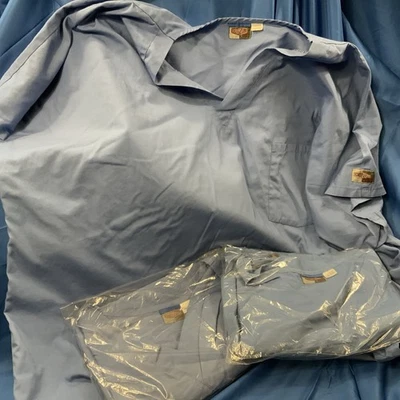 🔥Brand New 3XL Scrub Zone Landau Blue Unisex Nurse Doctor Scrubs Shirts Medical - Image 1 of 4