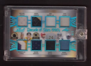 2018 LEAF PEARL DECADE OF STARS 1990s Michael Jordan,Wayne Gretzky 8 Relics #1/4