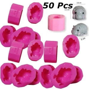 Super Mold Cute Baby Hippo Moo Deng Bouncy Pig Thai Hippopotamus Party Dessert J - Picture 1 of 11
