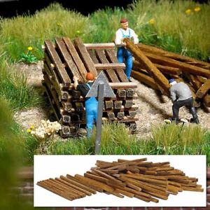 Real Wooden planks and beams OO/HO gauge accessories Busch 1129