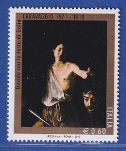 Italien 2010 David mit dem Kopf des Goliath von Caravaggio Mi.-Nr. 3395 ** 
