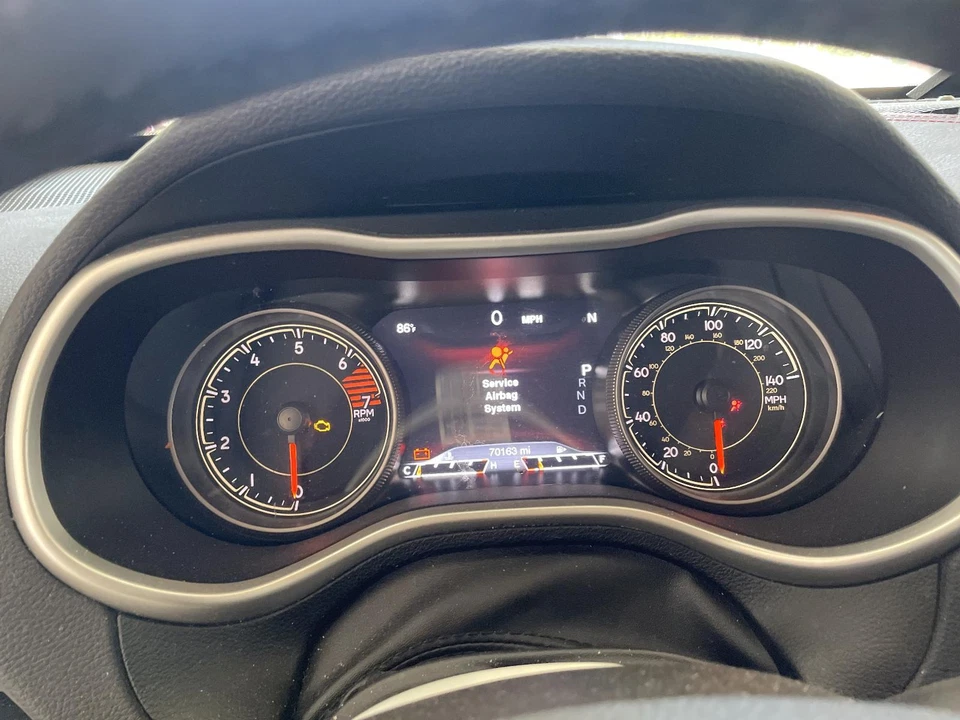 Used Speedometer Gauge fits: 2017 Jeep Cherokee cluster MPH 140 MPH 2.4L 7.0`` s Foto 1 de 4