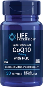 Life Extension Super Ubiquinol CoQ10 with PQQ  100mg - 30 softgels - Picture 1 of 2
